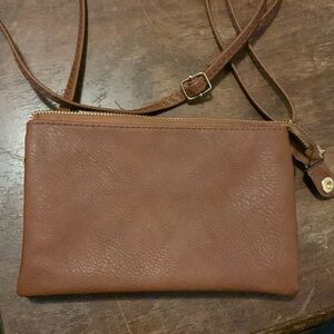 Brown shoulder bag